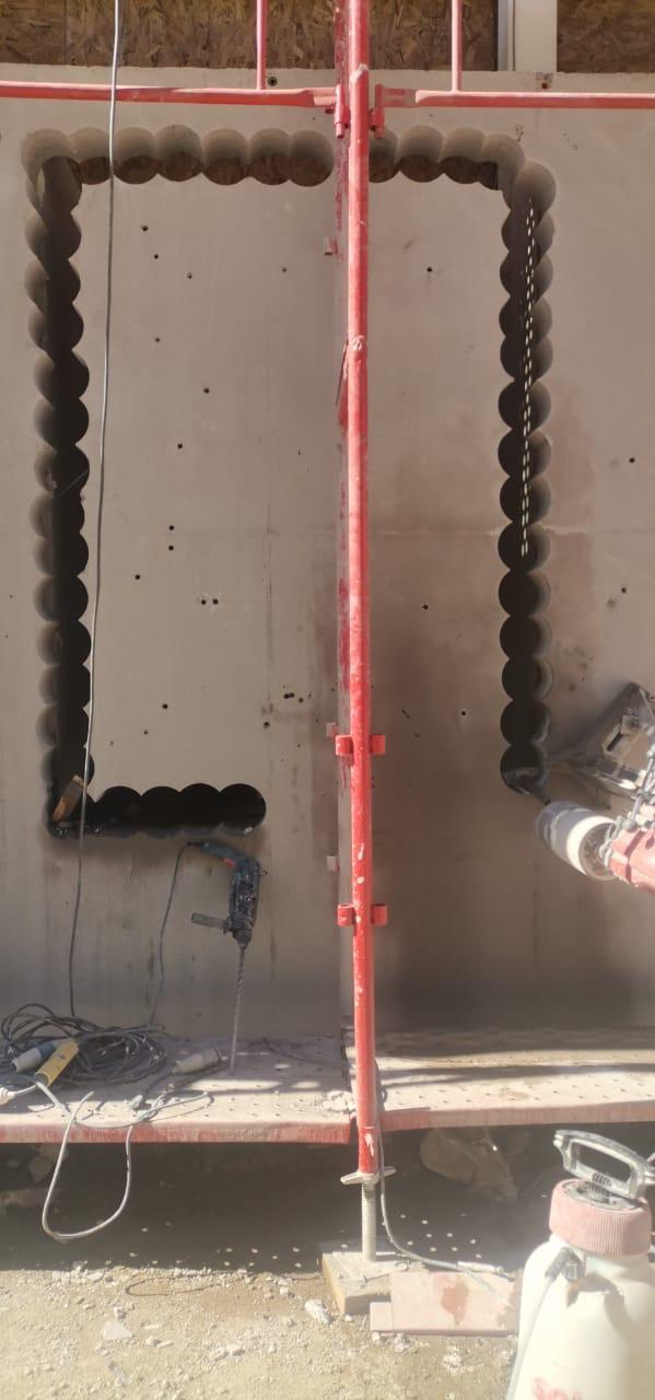 Corte Rectangular en Muro